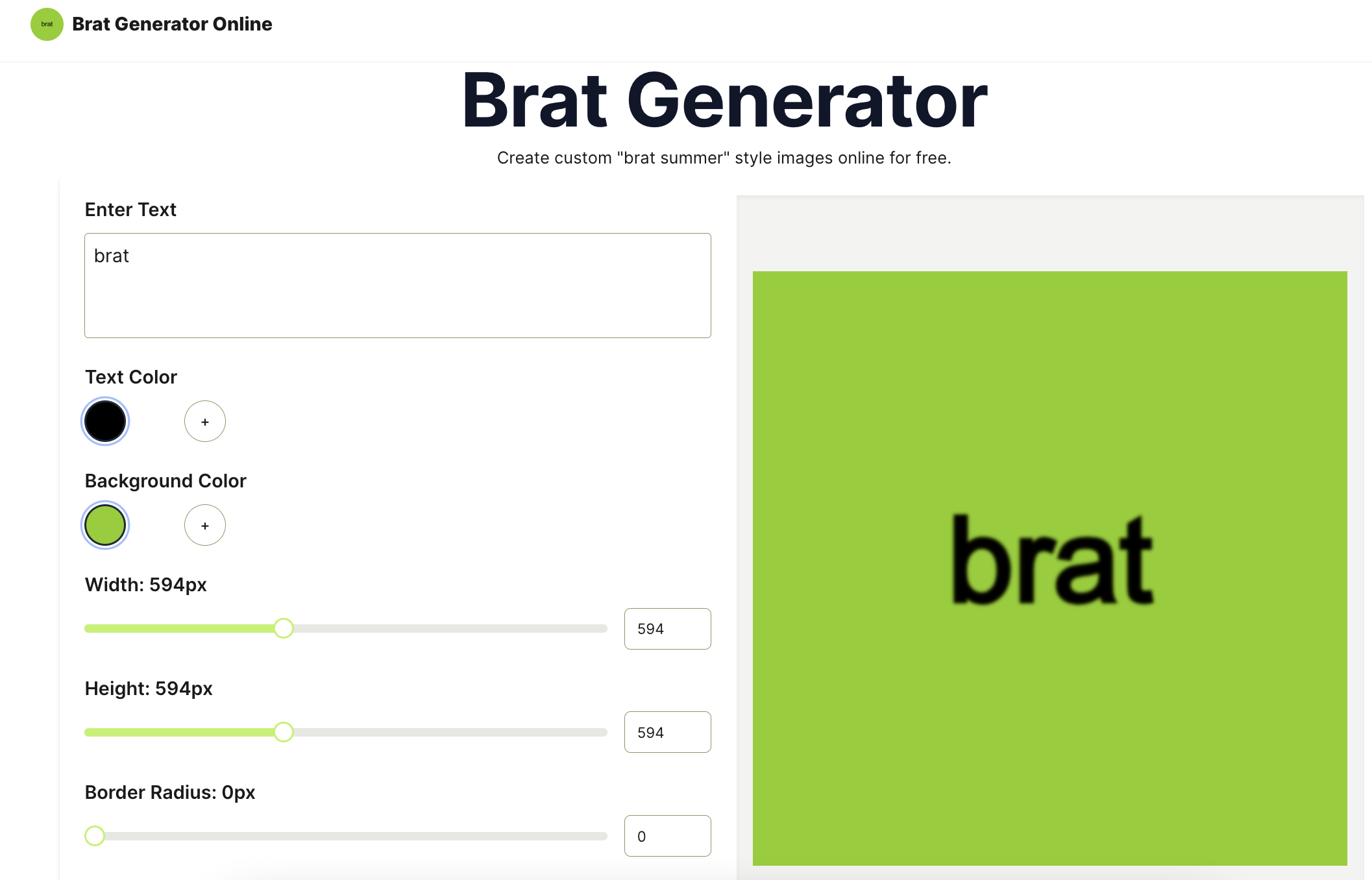 Brat Generator Images